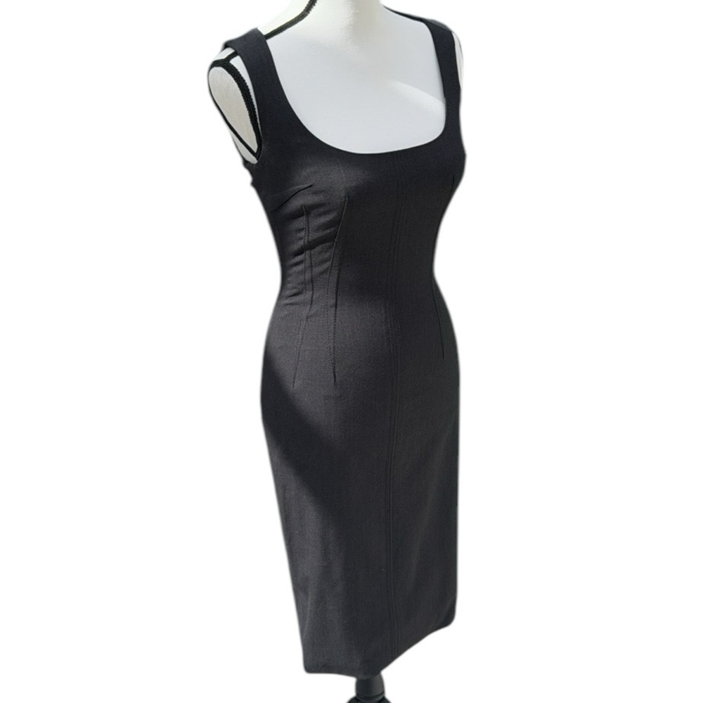 Dolce & Gabanna Sheath Dress Charcoal Sz 38 - Picture 8 of 15